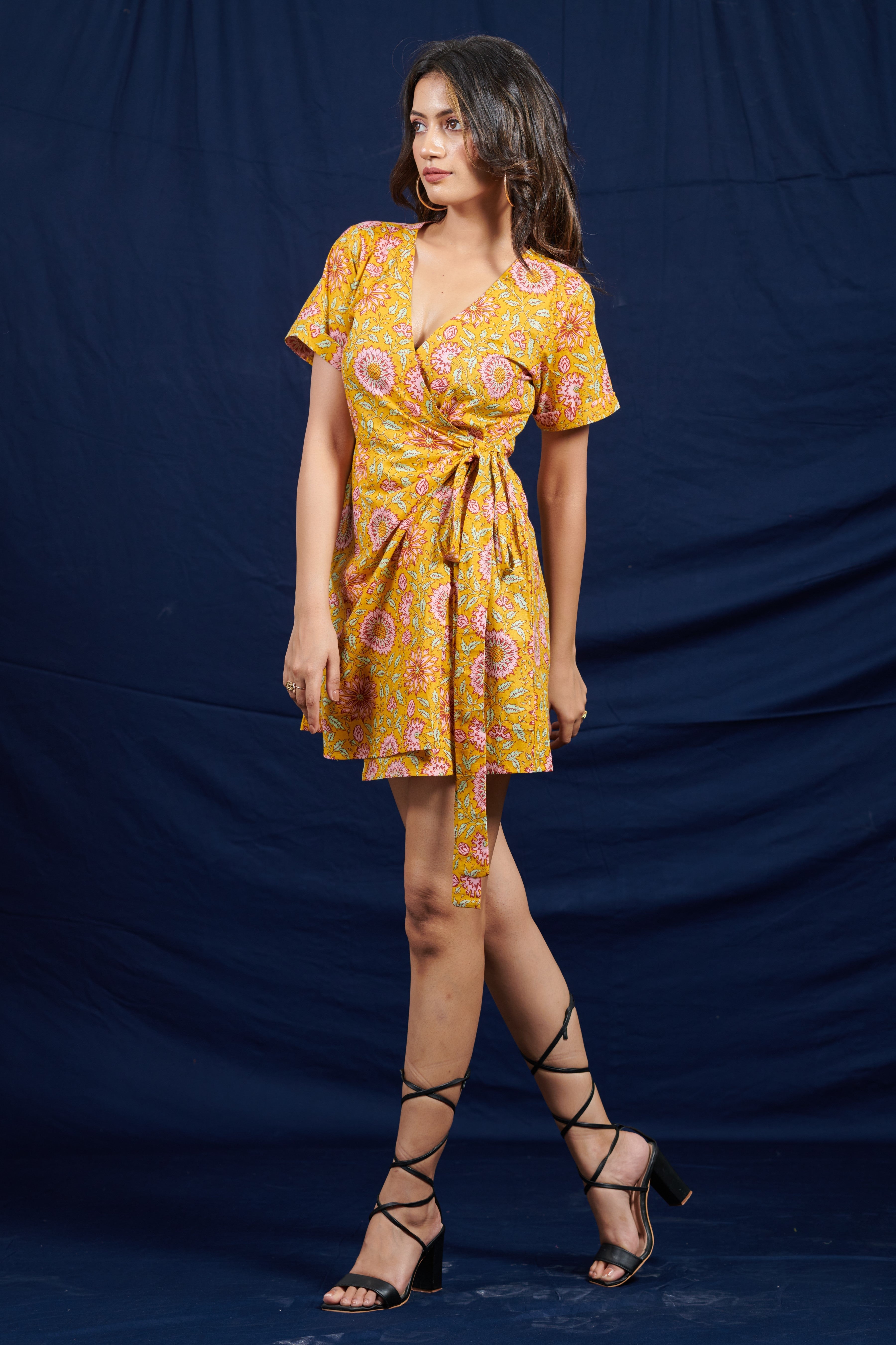 Mustard Wrap Dress