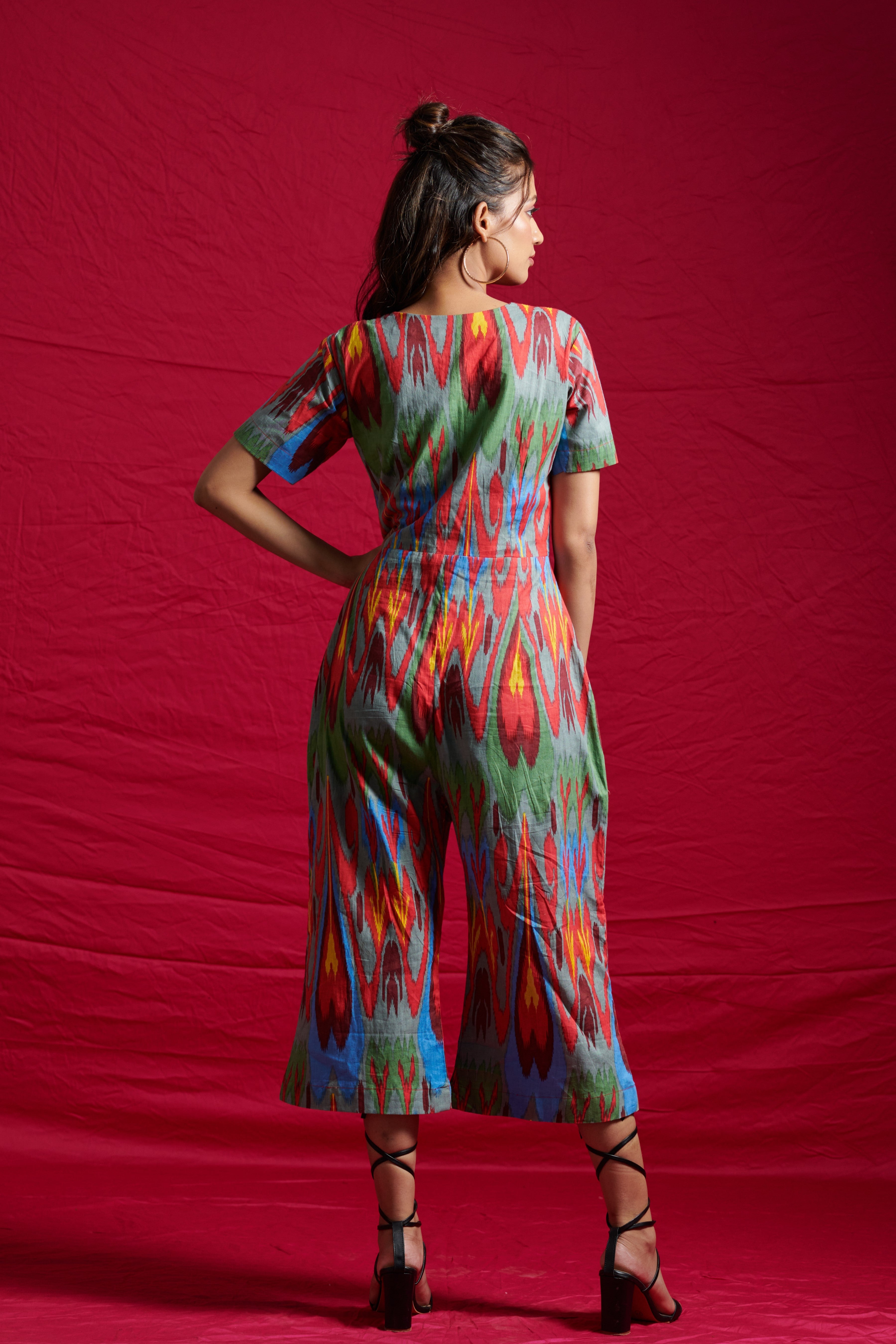 Ikat Long Jumpsuit