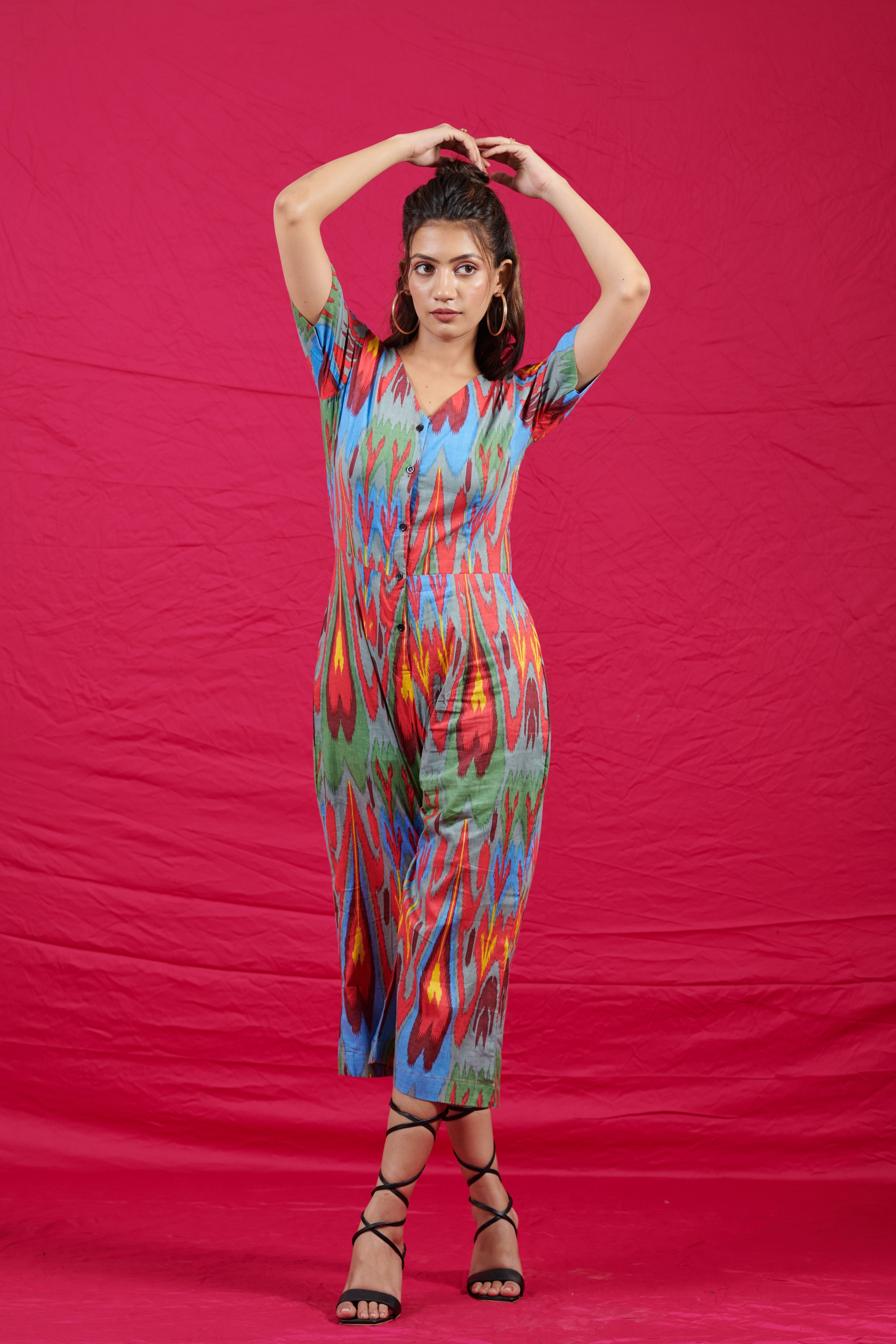 Ikat Long Jumpsuit