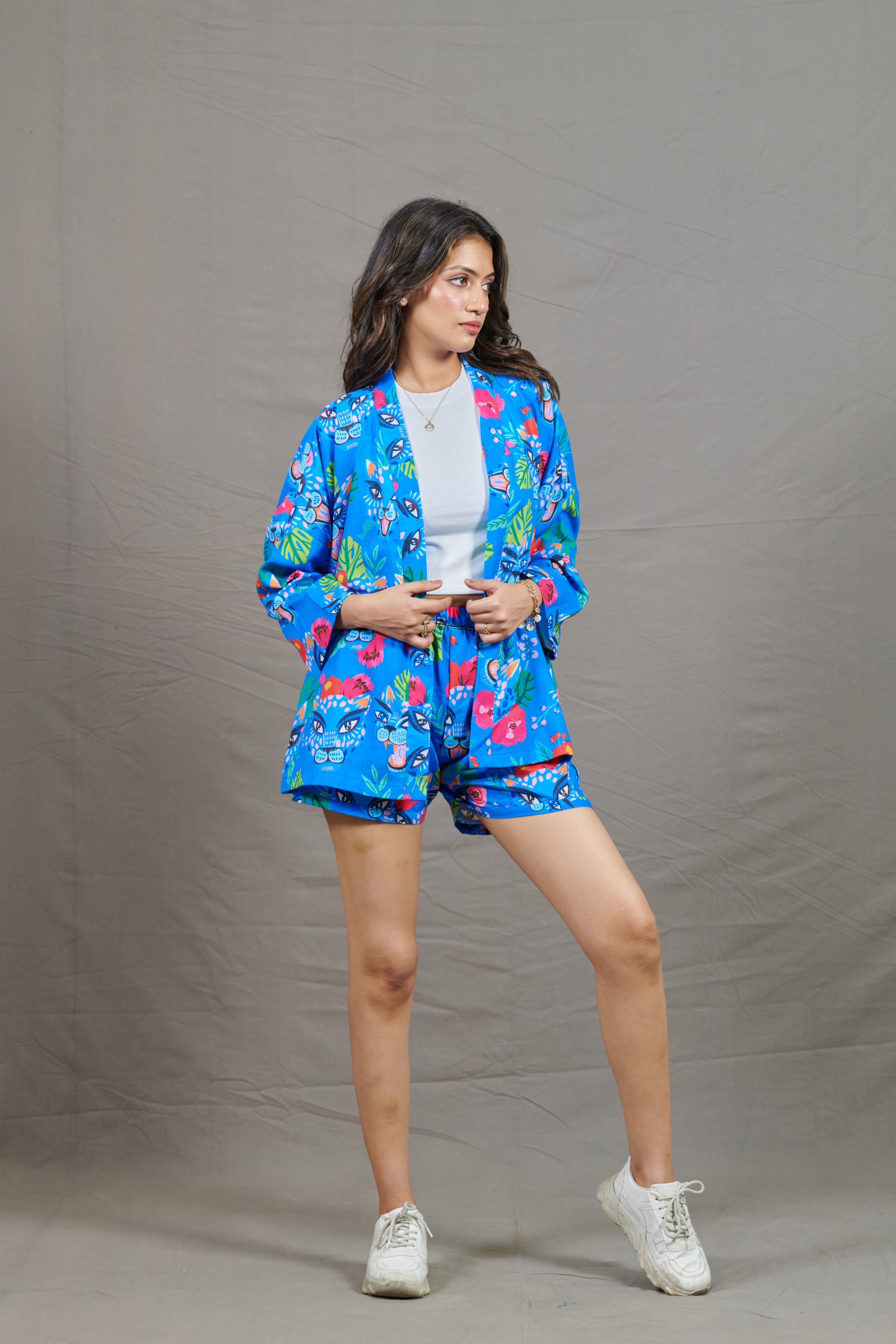 Japanese Robe and Shorts Co-ord Set