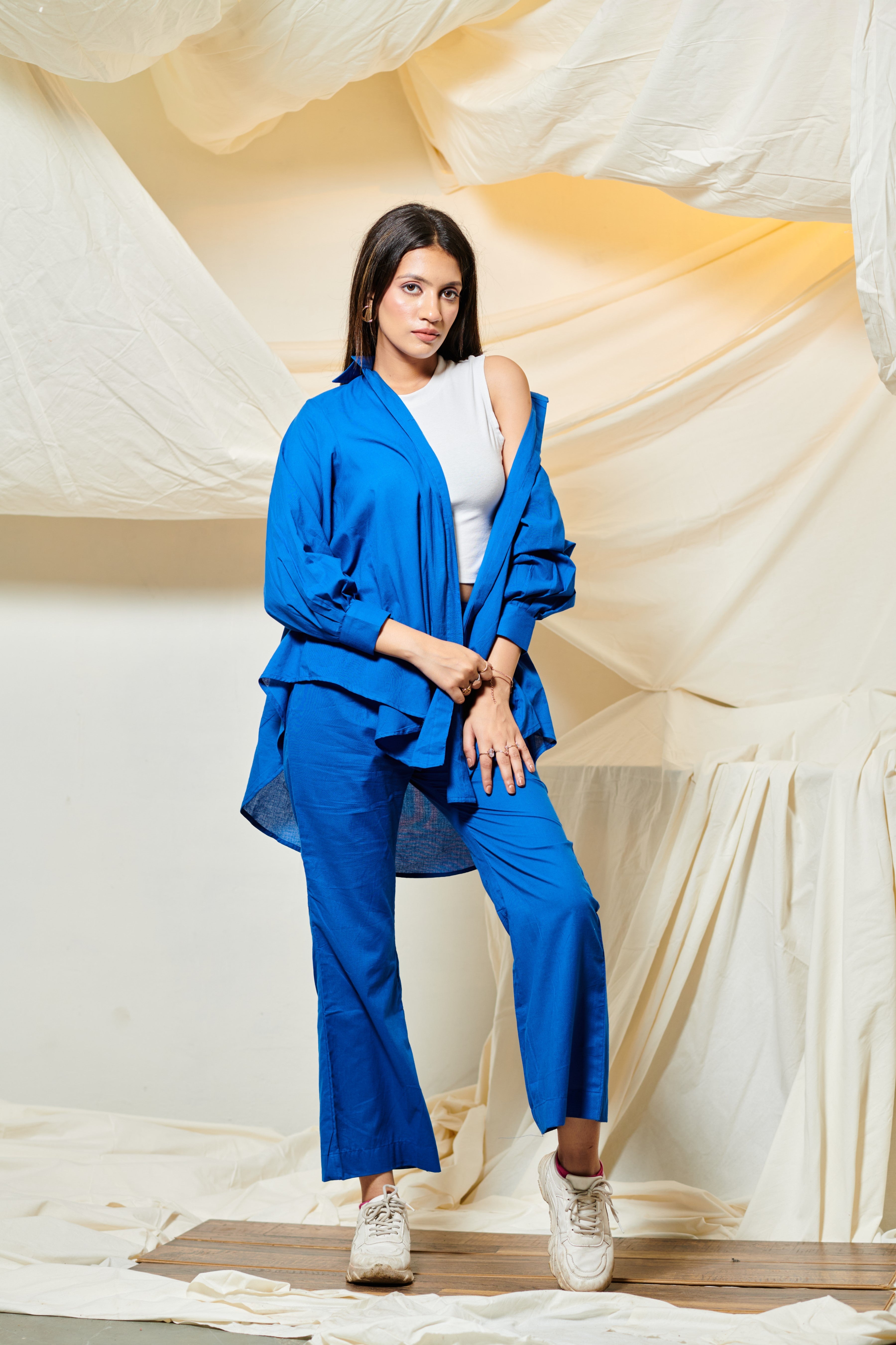 Cotton Blue Co-Ord Set